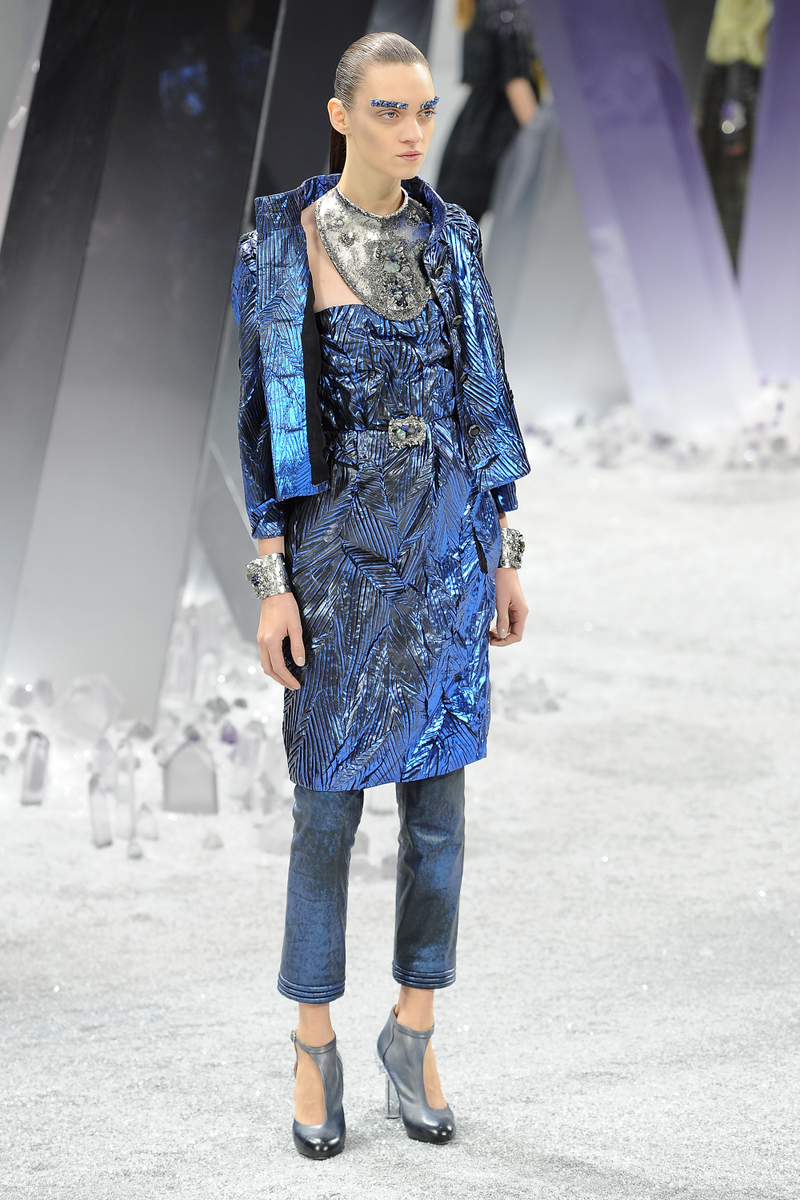 Illustration for article titled Karl Lagerfeld holds a fashion show in Superman's Fortress of Solitude